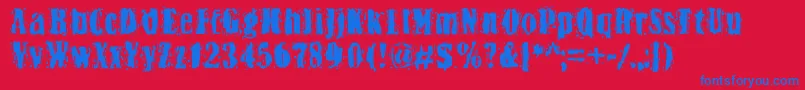 fuente Bn Yiftachrough – Fuentes Azules Sobre Fondo Rojo