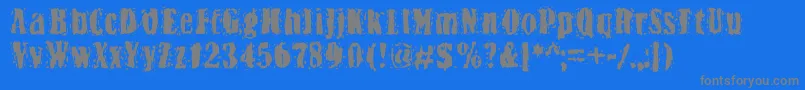 fuente Bn Yiftachrough – Fuentes Grises Sobre Fondo Azul