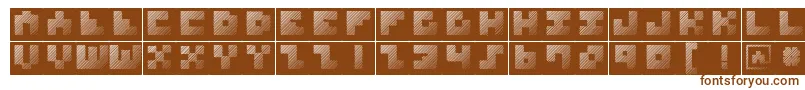 MksquareshatchBricks Font – Brown Fonts on White Background