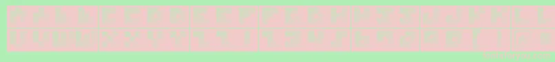 MksquareshatchBricks Font – Pink Fonts on Green Background