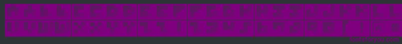 MksquareshatchBricks Font – Purple Fonts on Black Background