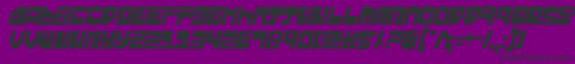 ExtechchopCondensed Font – Black Fonts on Purple Background