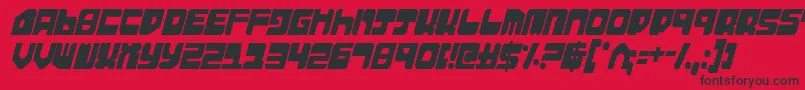 Шрифт ExtechchopCondensed – чёрные шрифты на красном фоне