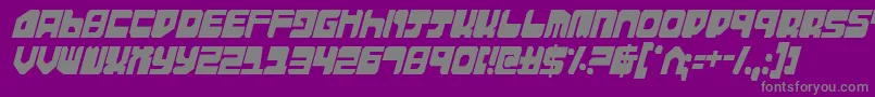 ExtechchopCondensed Font – Gray Fonts on Purple Background