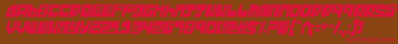 ExtechchopCondensed Font – Red Fonts on Brown Background