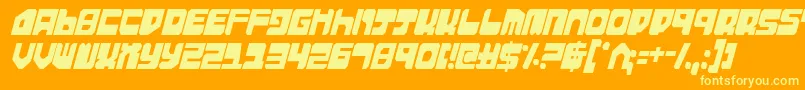 Lisätietoja ExtechchopCondensed-fontista ExtechchopCondensed-fontti – keltaiset fontit oranssilla taustalla