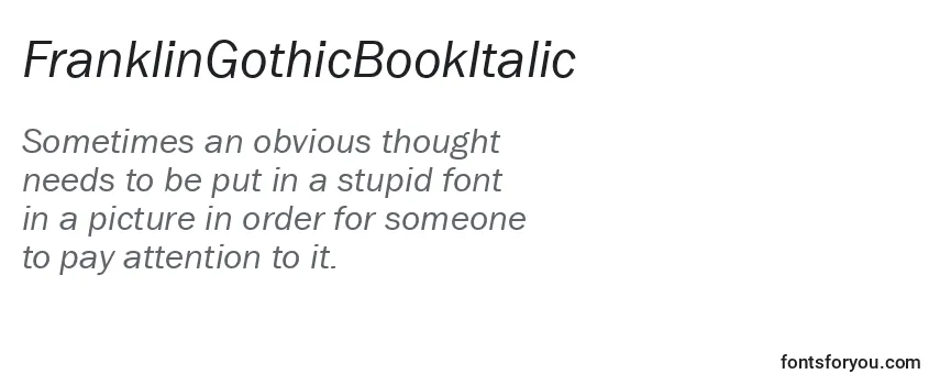FranklinGothicBookItalic-fontti