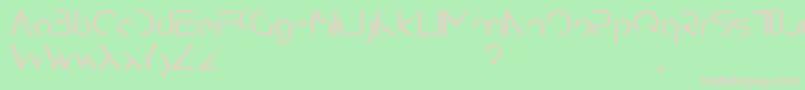 DisolveRegular Font – Pink Fonts on Green Background