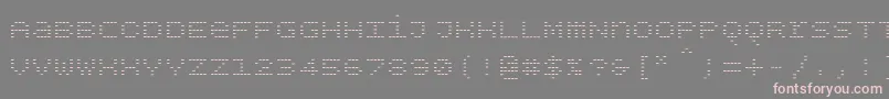 Bpdotsunicaseminus Font – Pink Fonts on Gray Background