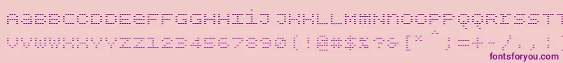 Bpdotsunicaseminus Font – Purple Fonts on Pink Background