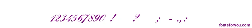 VeneraInitial-Schriftart – Violette Schriften auf weißem Hintergrund