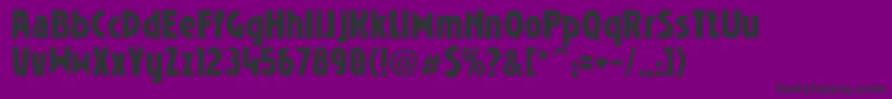 Weitere Informationen zur Niobrg-Schriftart Niobrg-Schriftart – Schwarze Schriften auf violettem Hintergrund