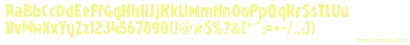 More about Niobrg Font Niobrg Font – Yellow Fonts on White Background