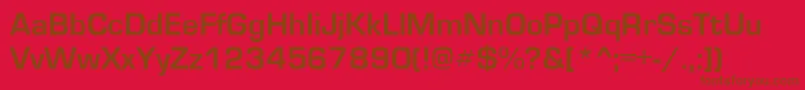 Шрифт Eurotype – коричневые шрифты на красном фоне