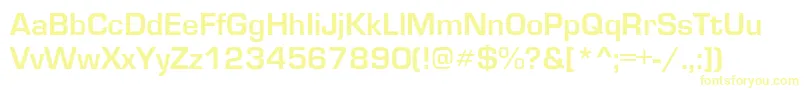 Шрифт Eurotype – жёлтые шрифты