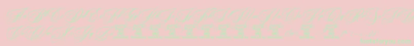 BeakedtyrantPersonaluseonly Font – Green Fonts on Pink Background