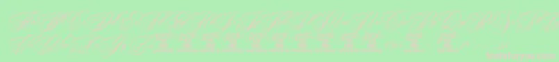 BeakedtyrantPersonaluseonly Font – Pink Fonts on Green Background