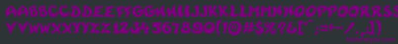 Rayman Font – Purple Fonts on Black Background