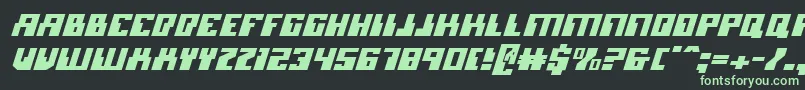 Шрифт MicronianItalic – зелёные шрифты на чёрном фоне