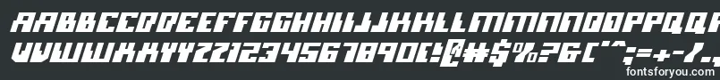 Шрифт MicronianItalic – белые шрифты