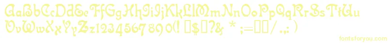 IslaBella-fontti – keltaiset fontit