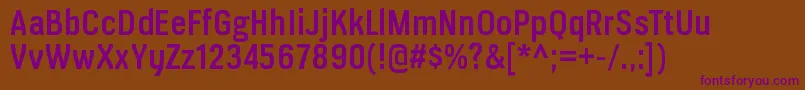 Шрифт VerioxsbRegular – фиолетовые шрифты на коричневом фоне