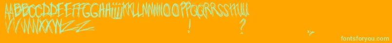 Más sobre la fuente JoWroteALovesong fuente JoWroteALovesong – Fuentes Verdes Sobre Fondo Naranja