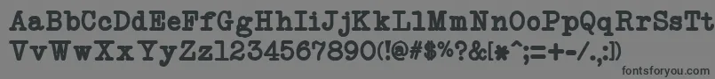 NeobulletinBold Font – Black Fonts on Gray Background