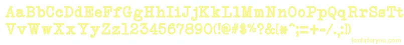 NeobulletinBold Font – Yellow Fonts