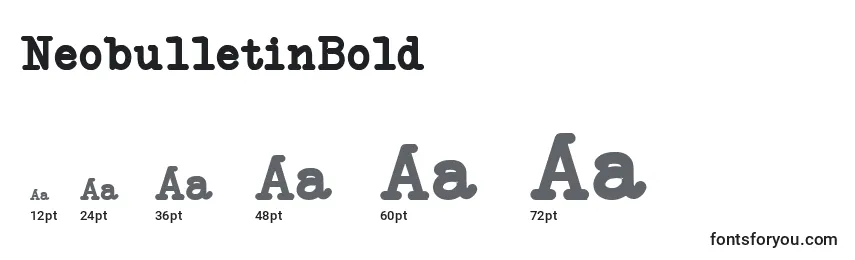NeobulletinBold Font Sizes