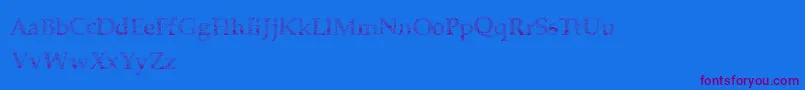 Halffaded Font – Purple Fonts on Blue Background