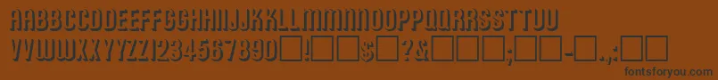 RonaldRegular Font – Black Fonts on Brown Background
