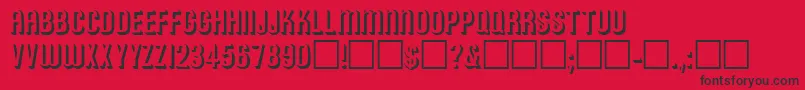 RonaldRegular Font – Black Fonts on Red Background