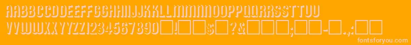 RonaldRegular Font – Pink Fonts on Orange Background