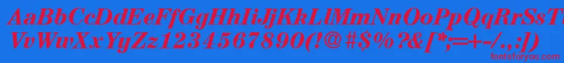 Подробнее о шрифте A850RomanBolditalic Шрифт A850RomanBolditalic – красные шрифты на синем фоне