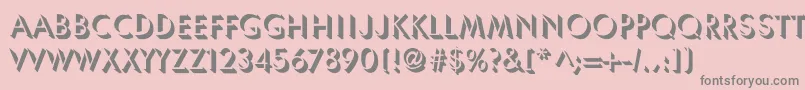 Lachlade-Schriftart – Graue Schriften auf rosa Hintergrund