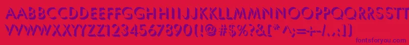 Lachlade Font – Purple Fonts on Red Background
