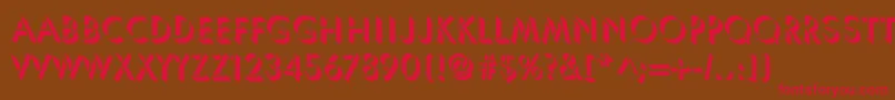Lachlade Font – Red Fonts on Brown Background