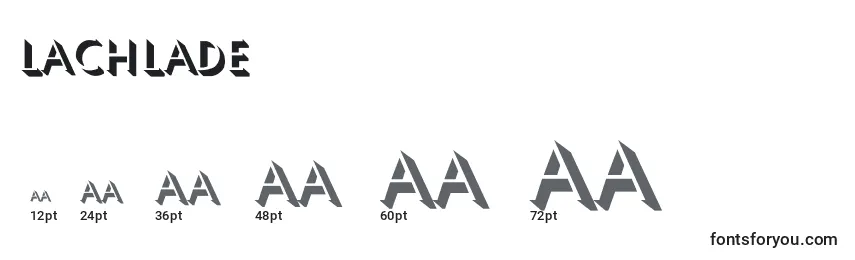 Размеры шрифта Lachlade