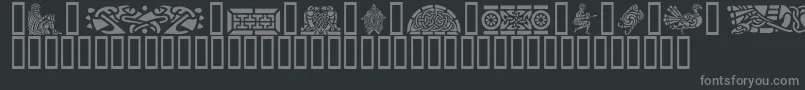 Weitere Informationen zur GeCelticArt-Schriftart GeCelticArt-Schriftart – Graue Schriften auf schwarzem Hintergrund