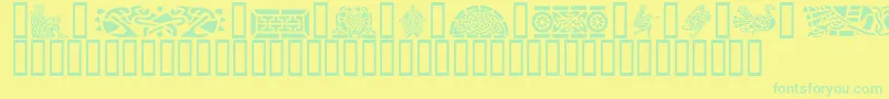 Más sobre la fuente GeCelticArt fuente GeCelticArt – Fuentes Verdes Sobre Fondo Amarillo