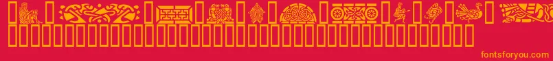 Подробнее о шрифте GeCelticArt Шрифт GeCelticArt – оранжевые шрифты на красном фоне