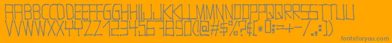 Nugacity Font – Gray Fonts on Orange Background