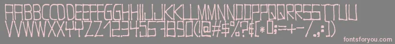Nugacity Font – Pink Fonts on Gray Background