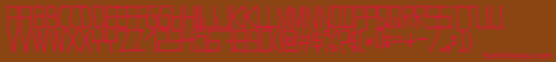Nugacity Font – Red Fonts on Brown Background