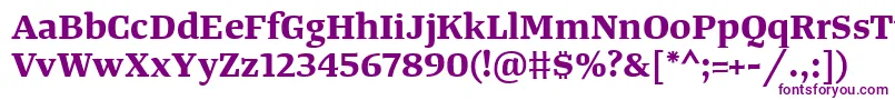 TangerserifwideBold Font – Purple Fonts on White Background