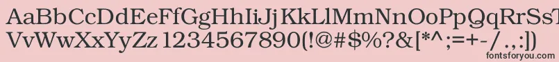 Kacsttitle Font – Black Fonts on Pink Background