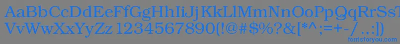 Kacsttitle Font – Blue Fonts on Gray Background