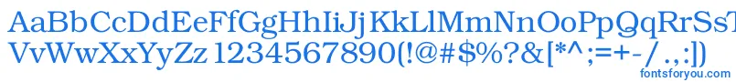 Шрифт Kacsttitle – синие шрифты