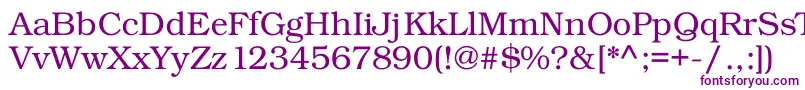 フォントKacsttitle – 白い背景に紫のフォント